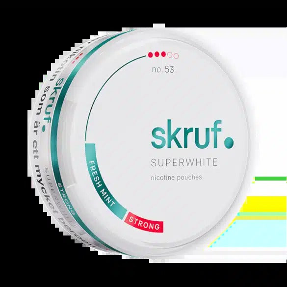 Skruf Super White Slim no 53 Fresh Mint Strong