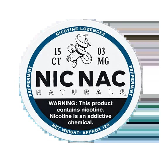 NIC NAC Peppermint - 3 mg Nicotine lozenges